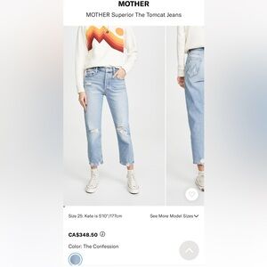 COPY - Mother Superior The Tomcat Jeans